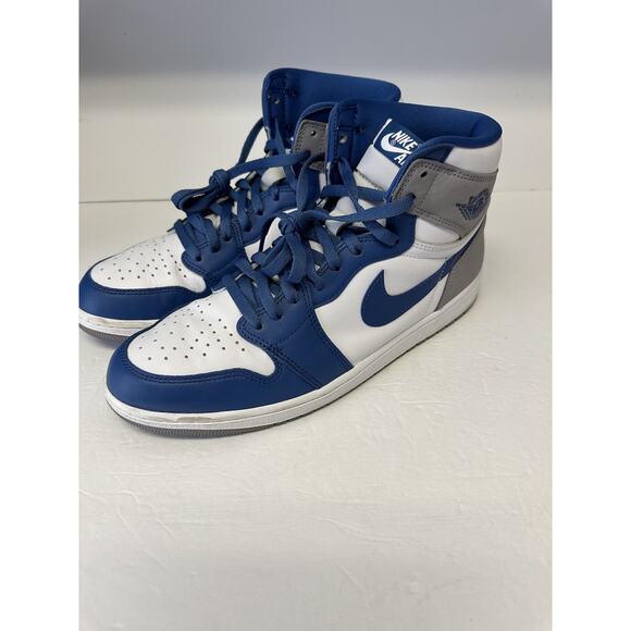 Jordan 1 Retro OG High True Blue SZ 12 - Picture 1 of 5